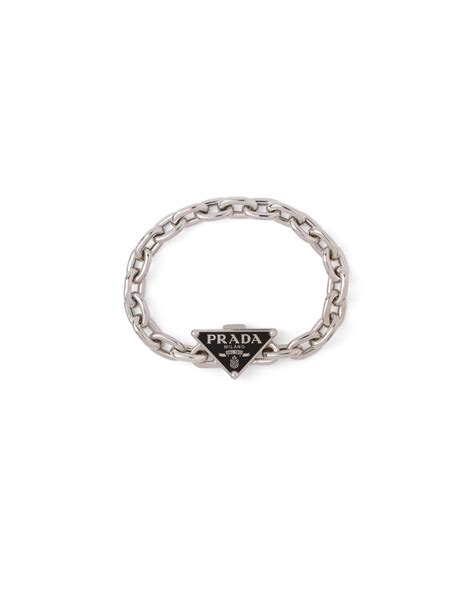 prada silver bracelet|Prada earrings men.